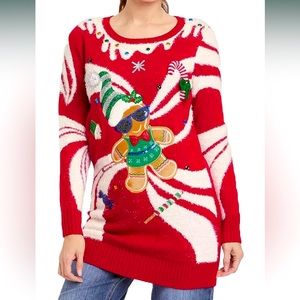 33 Degrees Women's Gingerbread Holiday Graphic Sweater